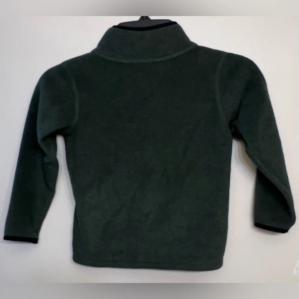 Carter's Green Fleece Zip-Up Sweater